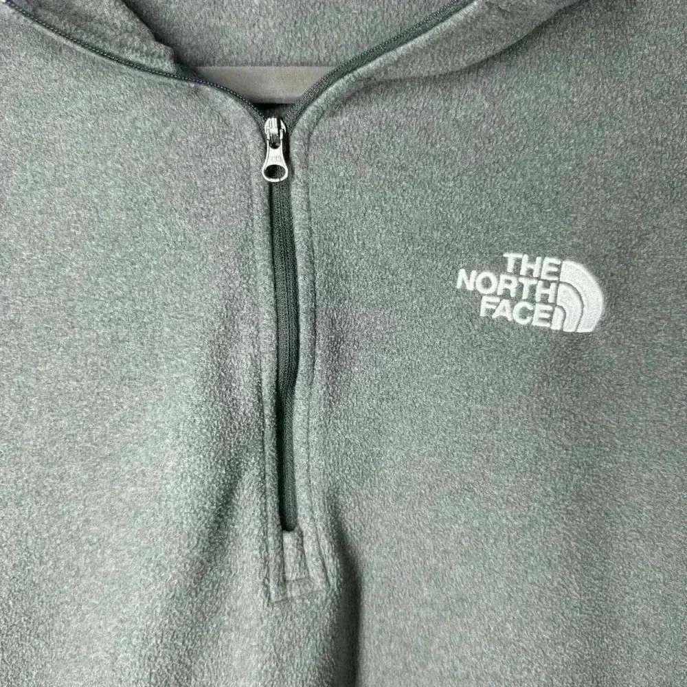 The North Face Mens Medium 1/4 Zip Jacket Gray Fleece Outdoors Hiking Camping - Picture 5 of 5